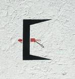 Am Anfang ist der Wille / The Intention, Wandputz auf Sperrholz / plaster on plywood, 90x100 cm